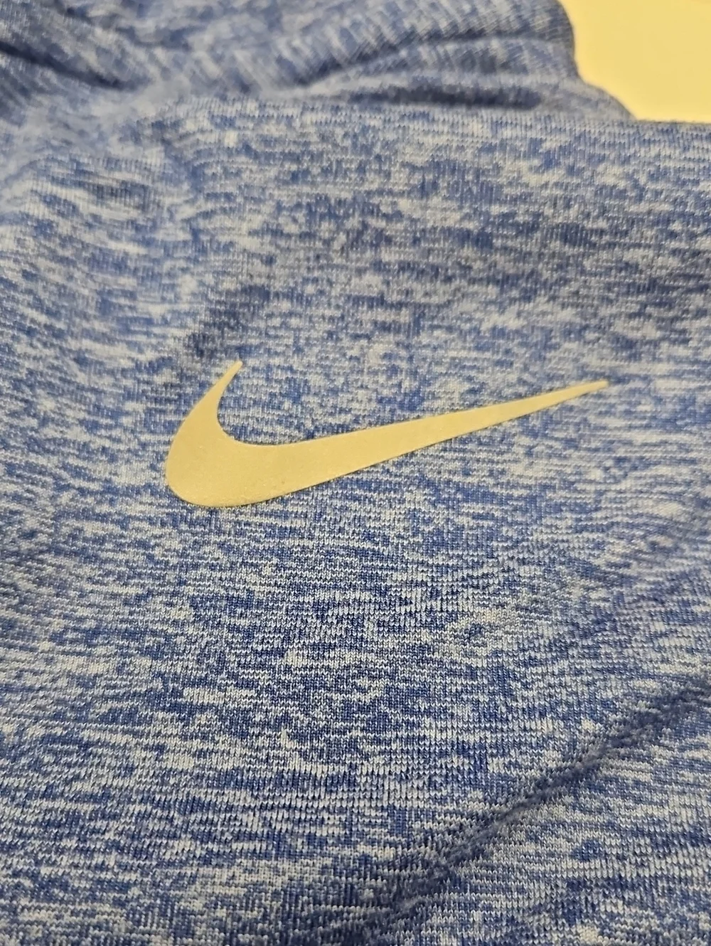 Nike Blue Heather Quarter-Zip Dri-FIT Pullover Shirt Mens XL Running Workout
